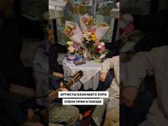 Артисты спели в поезде &laquo;Тополя&raquo;   #поезд  #русскаяпесня
